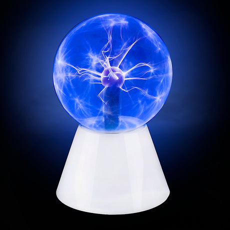 Blue Plasma Ball Lamp 5"