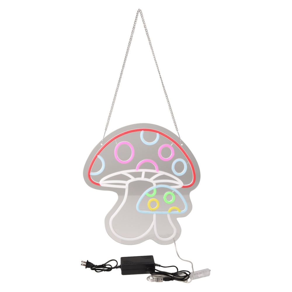 Neon Mushroom Light 15" x 13.6"