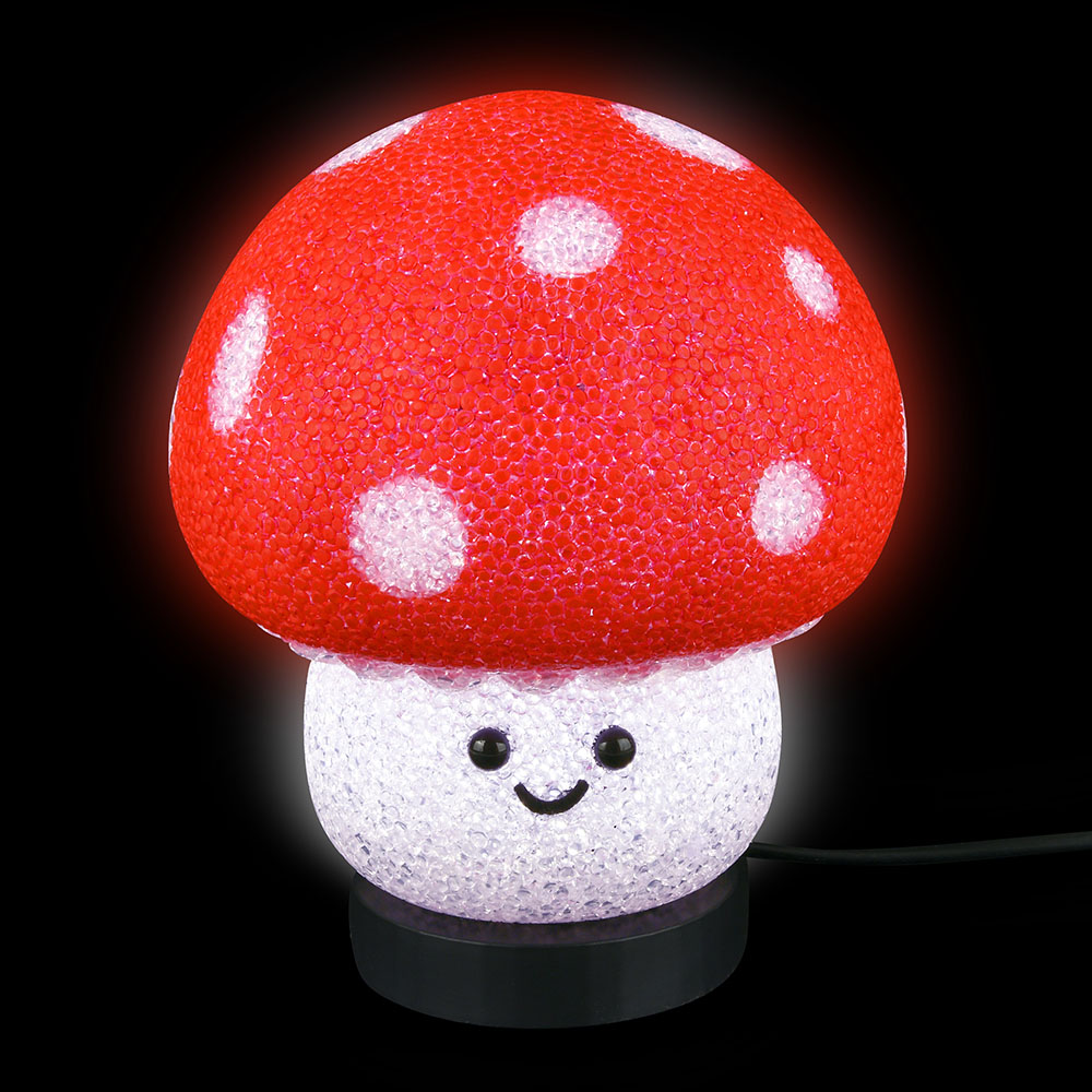 Mushroom Sparkle Lamp 7.5"