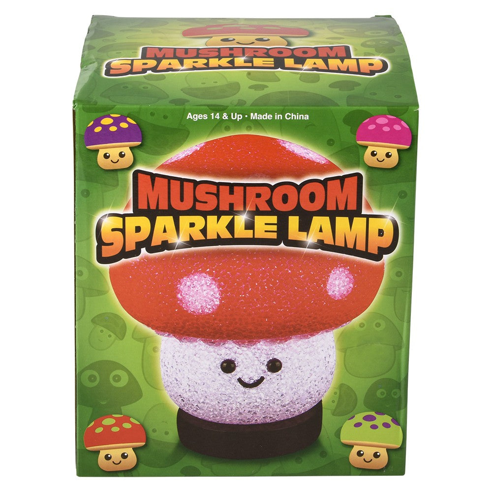 Mushroom Sparkle Lamp 7.5"