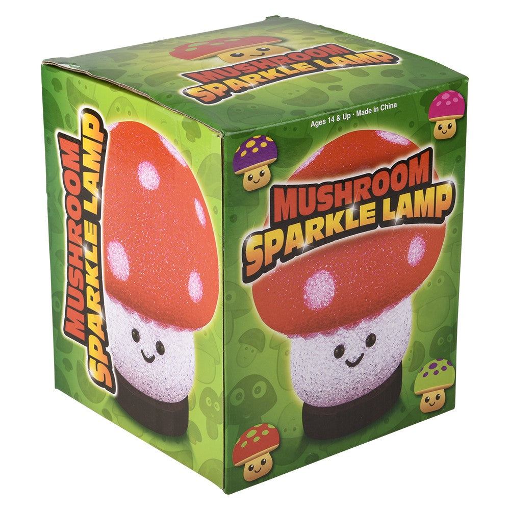 Mushroom Sparkle Lamp 7.5"