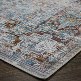 Beige Vintage Faded Design Printed Style Area Rug Carpet - Rose, Printed Pattern, 5' X 7' (1 Piece)