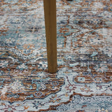 Beige Vintage Faded Design Printed Style Area Rug Carpet - Rose, Printed Pattern, 5' X 7' (1 Piece)