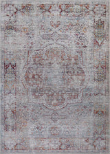 Beige Vintage Faded Design Printed Style Area Rug Carpet - Rose, Printed Pattern, 5' X 7' (1 Piece)