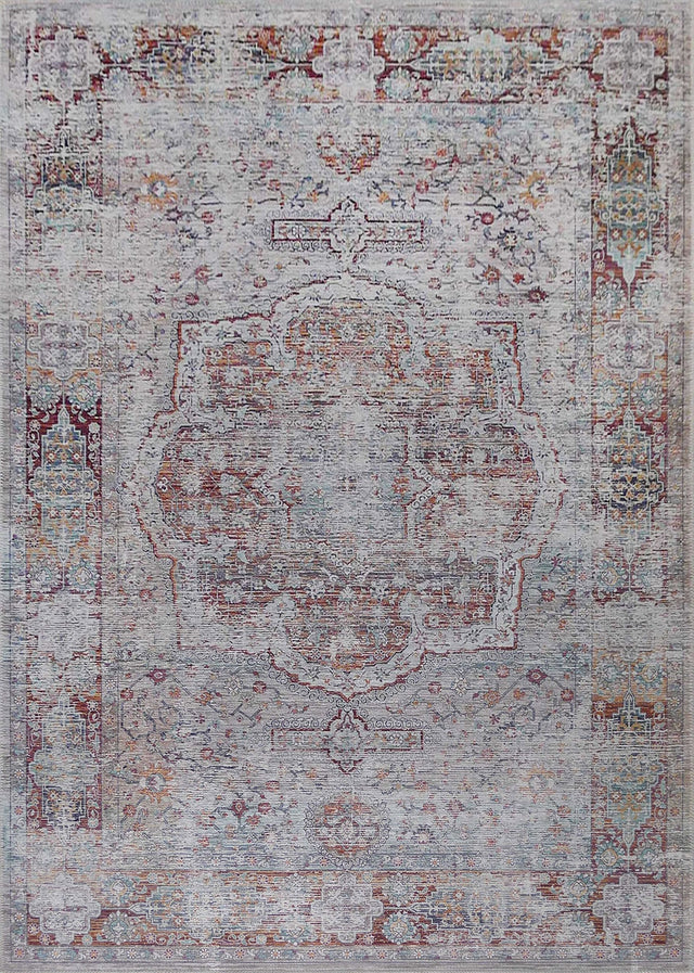 Beige Vintage Faded Design Printed Style Area Rug Carpet - Rose, Printed Pattern, 5' X 7' (1 Piece)