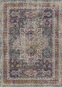 Brown Cooper Polypropylene Fabric - Vintage Faded Print Style, Black, 5' X 7' (1 Unit)