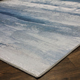 Blue Meadow Comfort Print Art Design Polypropylene Rug - Blue, Printed, 7'6" X 10'3" (1 Rug)