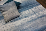 Blue Meadow Comfort Print Art Design Polypropylene Rug - Blue, Printed, 7'6" X 10'3" (1 Rug)