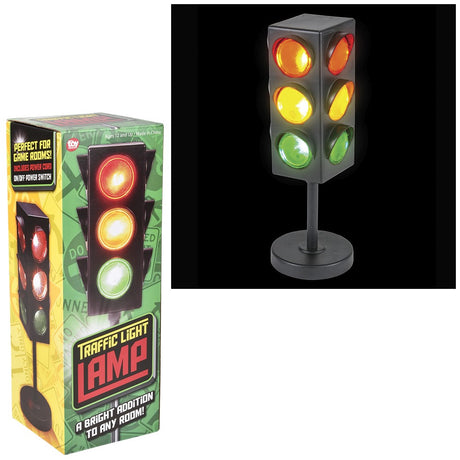 Traffic Light Table Lamp 8"