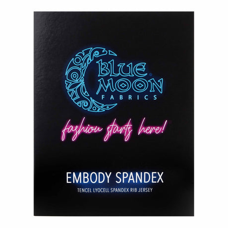 Embody Tencel Lyocell Spandex Rib Jersey Fabric - Color Card, 12 Colors (1 Card)