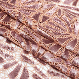 Ornate Lace Sequin Polyester Fabric - Blush/Blush, 48" Width, 355 GSM (1 Yard)