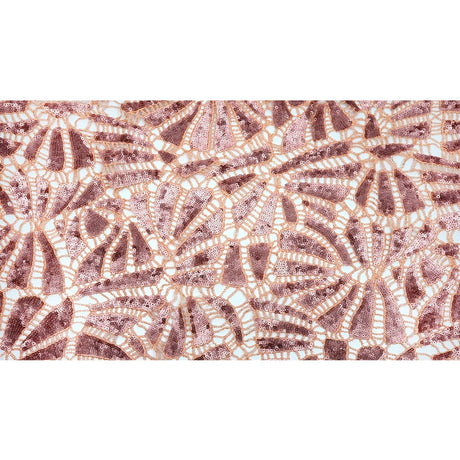 Lace Sequin Fabric Blush