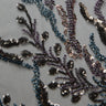 1 Yard Embroidered Lace Fabric Beaded & Sequined with Rich Design, 50/52" Wide