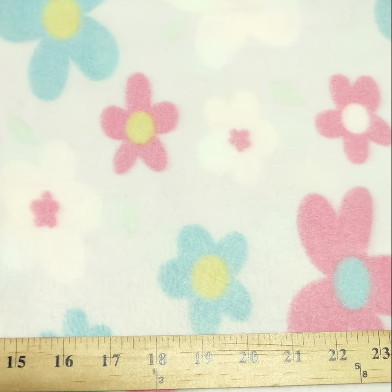 Multi Sunflowers Light Fleece Fabric