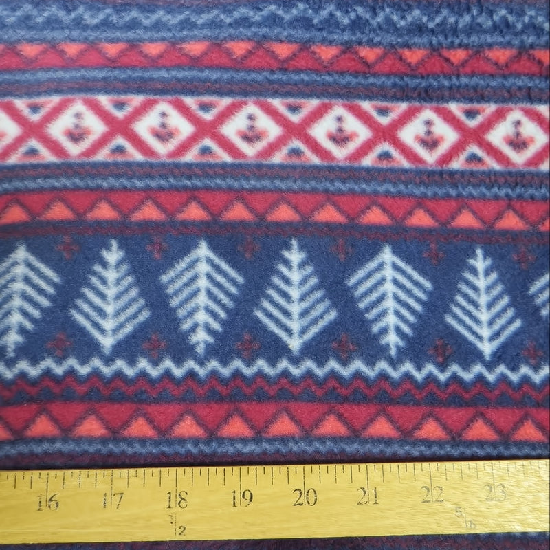 Winter Delight Theme Printed Fleece Fabric