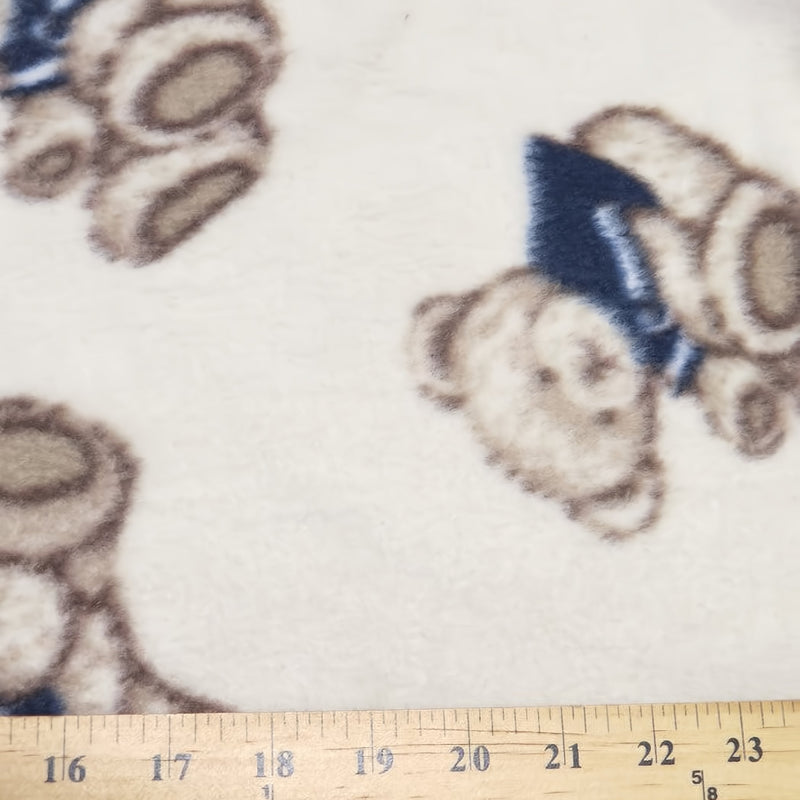 Confused Teddy Bears Printed Fleece Fabric