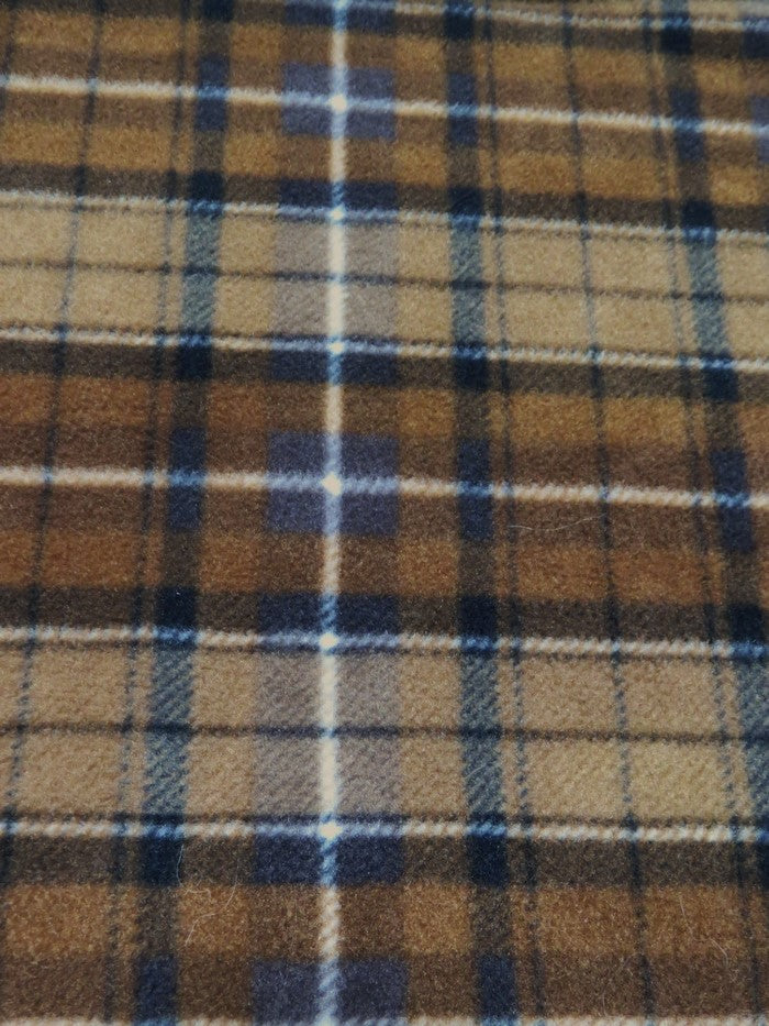 Western Tartan Plaid Fleece Printed Fabric