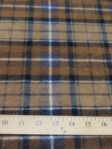 Western Tartan Plaid Fleece Printed Fabric