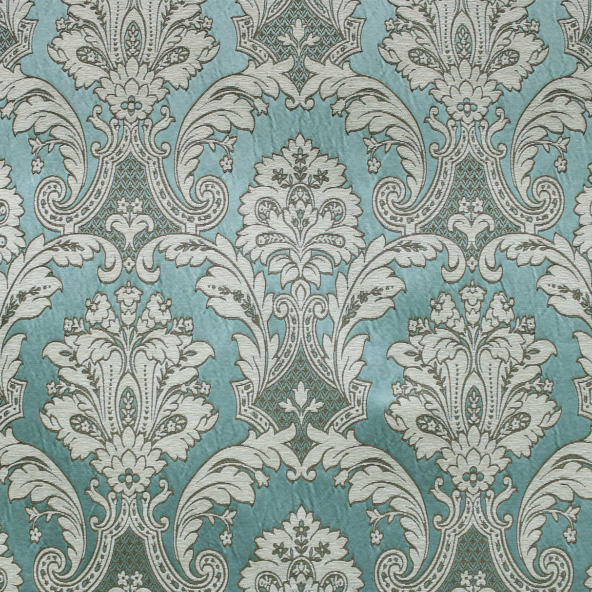 Evangeline Fabric - Multi-Colored Traditional Damask, 57" Width (1 Yard)