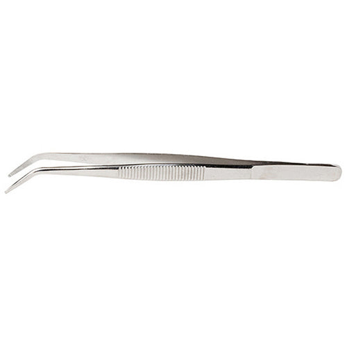 Excel 30410 4-1/2" Curved-Point Stainless Steel Tweezers