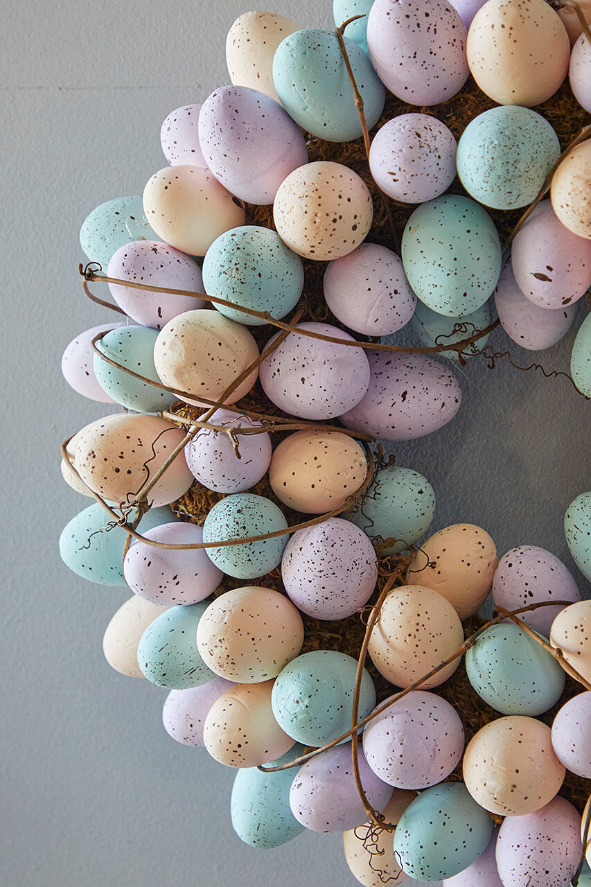 17.75" Easter Egg Wreath