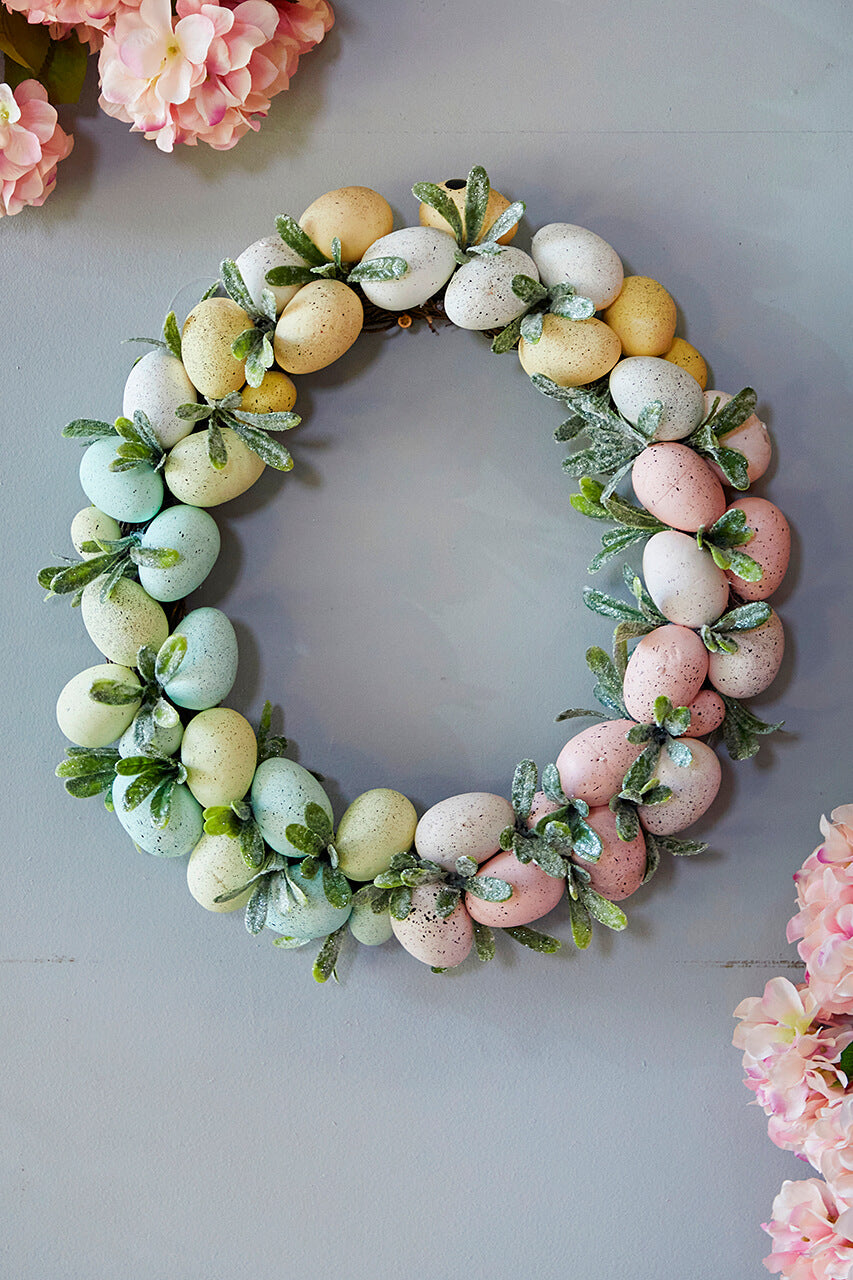 17" Easter Egg Wreath