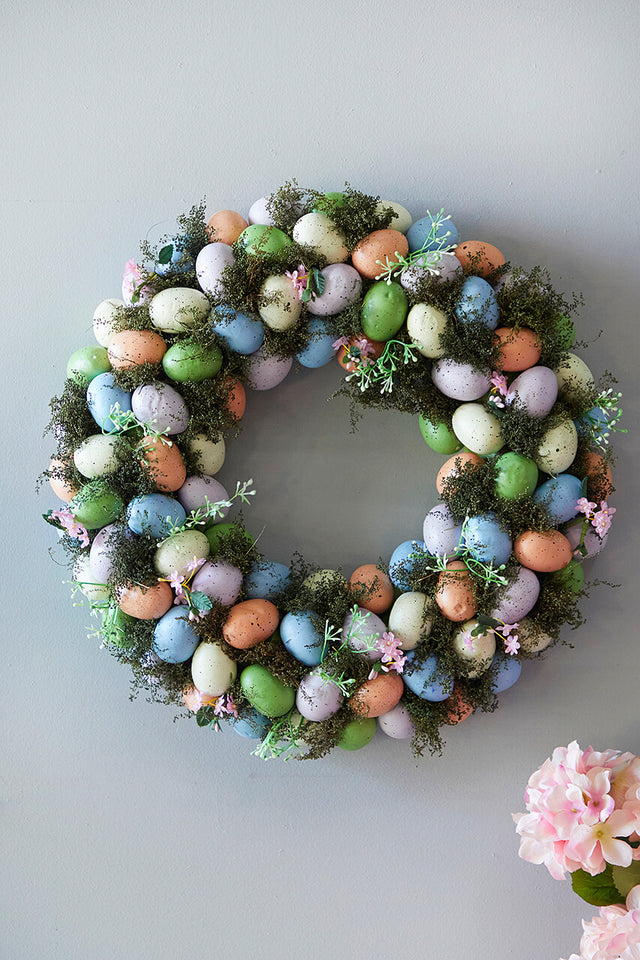 17.25" Easter Egg Wreath