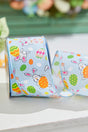 2.5" x 10 Yard Blue Bunny Eggs Ribbon