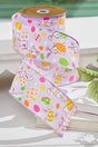2.5" x 10 Yards Purple Bunny Eggs Ribbon