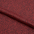 Printed Spandex Fabric Black on Red Cheetah