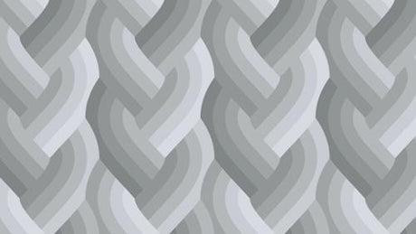 Cotton Print Echo Braid Grey Fabric 44" / 45"