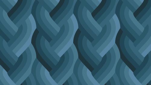 Cotton Fabric Echo Braid Navy 44/45" Width