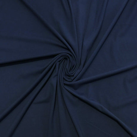 EcoFlex Recycled Polyester Spandex Fabric - Black, Concrete, Denim, 4-Way Stretch, Double-Brushed Compression Interlock, 57" Width (1 Yard)