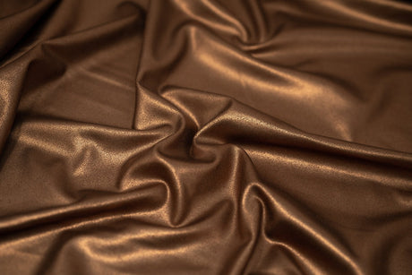 Foiled Spandex Distressed Fabric