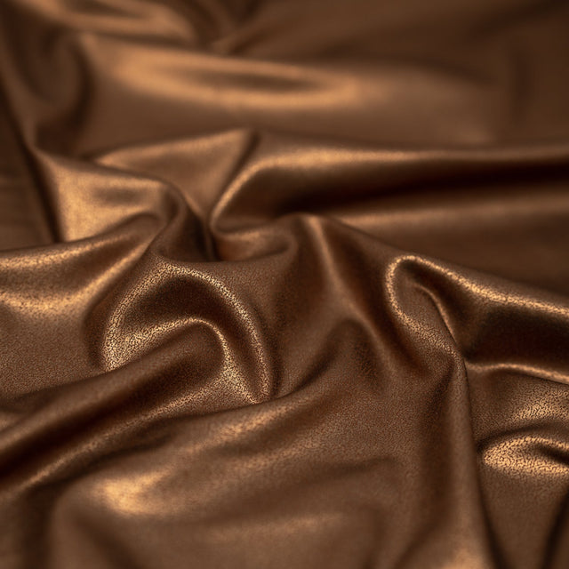 Foiled Spandex Distressed Fabric