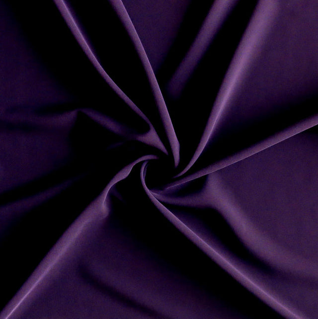 Stretch Woven Fabric Eggplant Purple