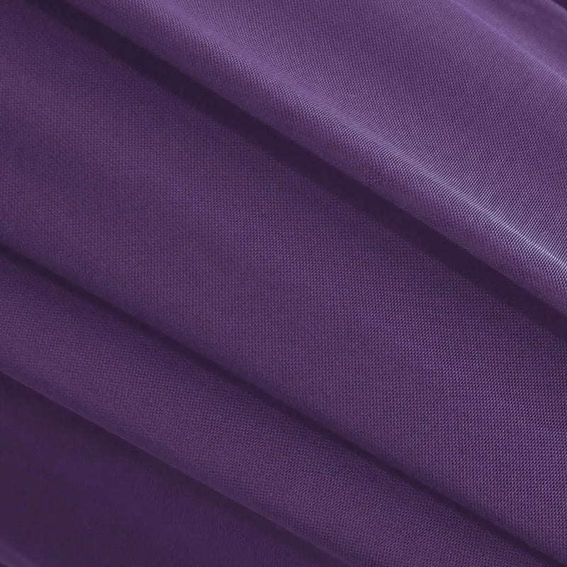 Eggplant Stretch Mesh Fabric