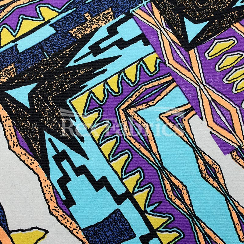 Egyptian Nylon Spandex Fabric - Multicolor Egyptian Pattern, 58" Width (1 Yard)