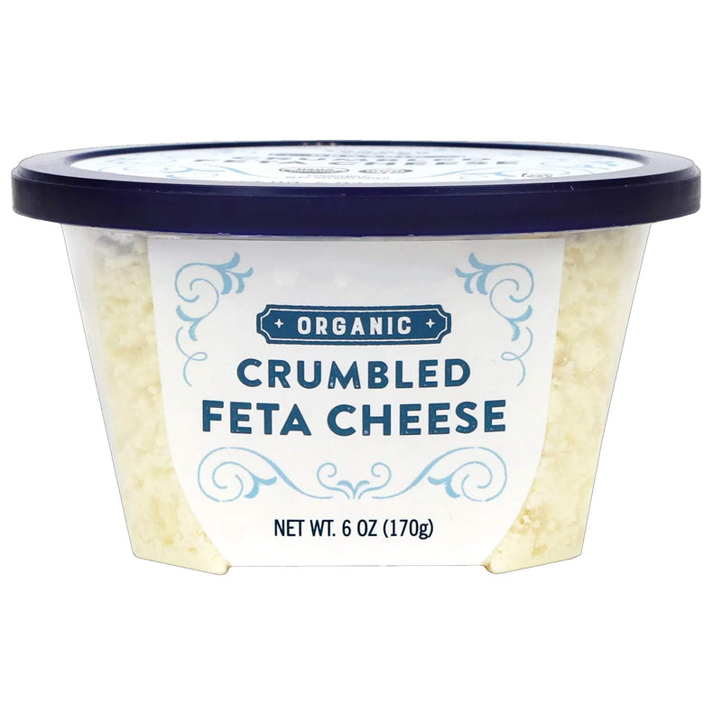 Organic Crumbled Feta Cheese Tangy Organic Cow Milk Feta Crumbles for Salads Pasta and Cooking
