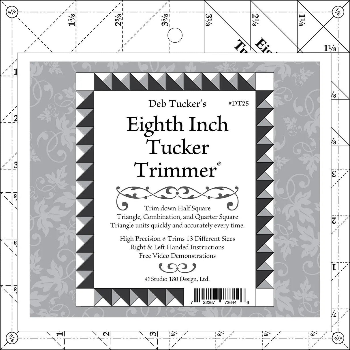 Quilting Template Acrylic Tucker Trimmer