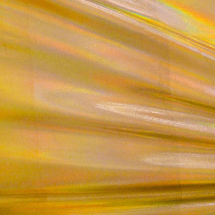 Electric Foiled Polyester Spandex Fabric - All-Over Holographic Foil, 55" Width, 4-Way Stretch (1 Yard)