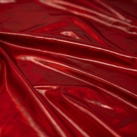 Electric Foiled Spandex Fabric - Holographic Foil, 4-Way Stretch, 55" Width (1 Yard)