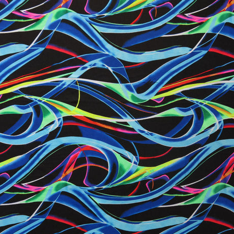 Swim Knit Nylon Spandex Electric Ribbons