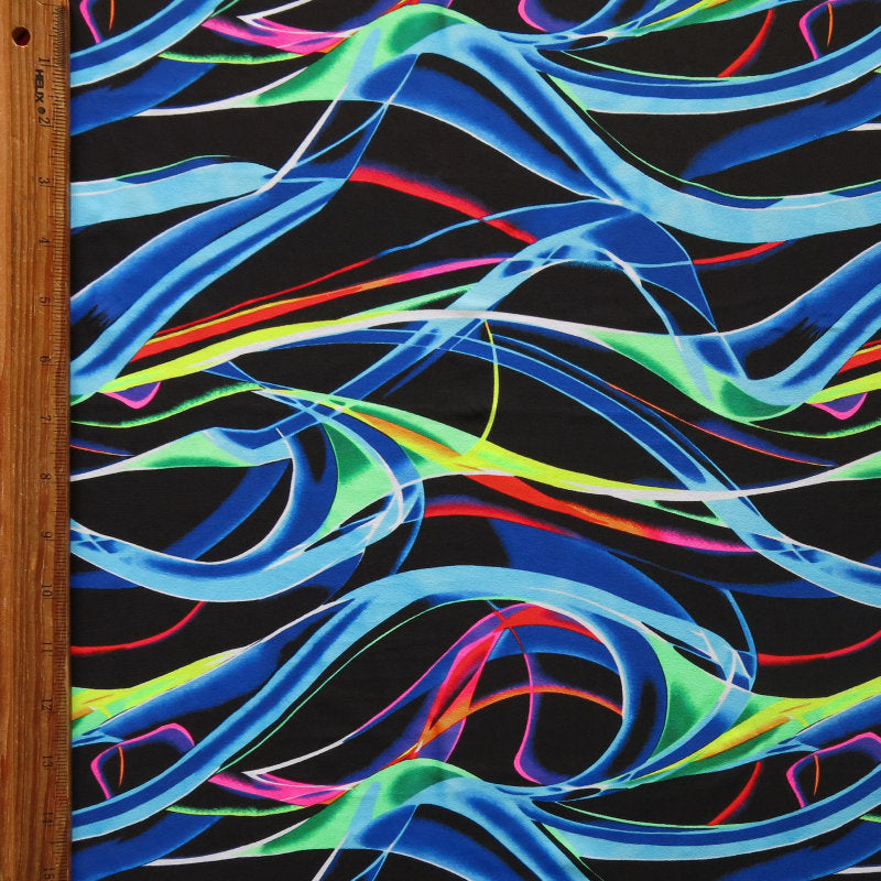 Swim Knit Nylon Spandex Electric Ribbons