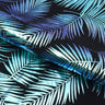 Electric Palm Foil Printed Nylon Spandex Fabric - Iridescent Palm Leaf Foil Print, 56" Width (1 Yard)