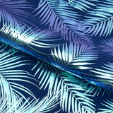 Foil Printed Spandex Palm Leaf