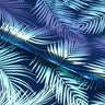 Electric Palm Foil Printed Nylon Spandex Fabric - Iridescent Palm Leaf Foil Print, 56" Width (1 Yard)