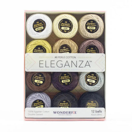 Cotton Thread Eleganza 12-Ball Set Neutrals