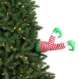 Animated Elf Kicking Legs Christmas Tree Decor 16Inch