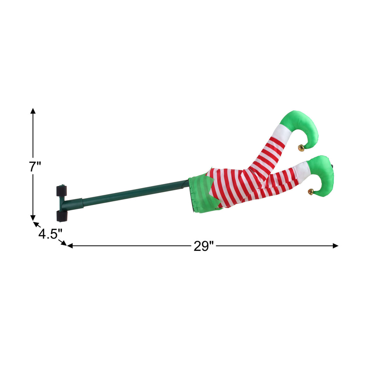 Animated Elf Kicking Legs Christmas Tree Decor 16Inch